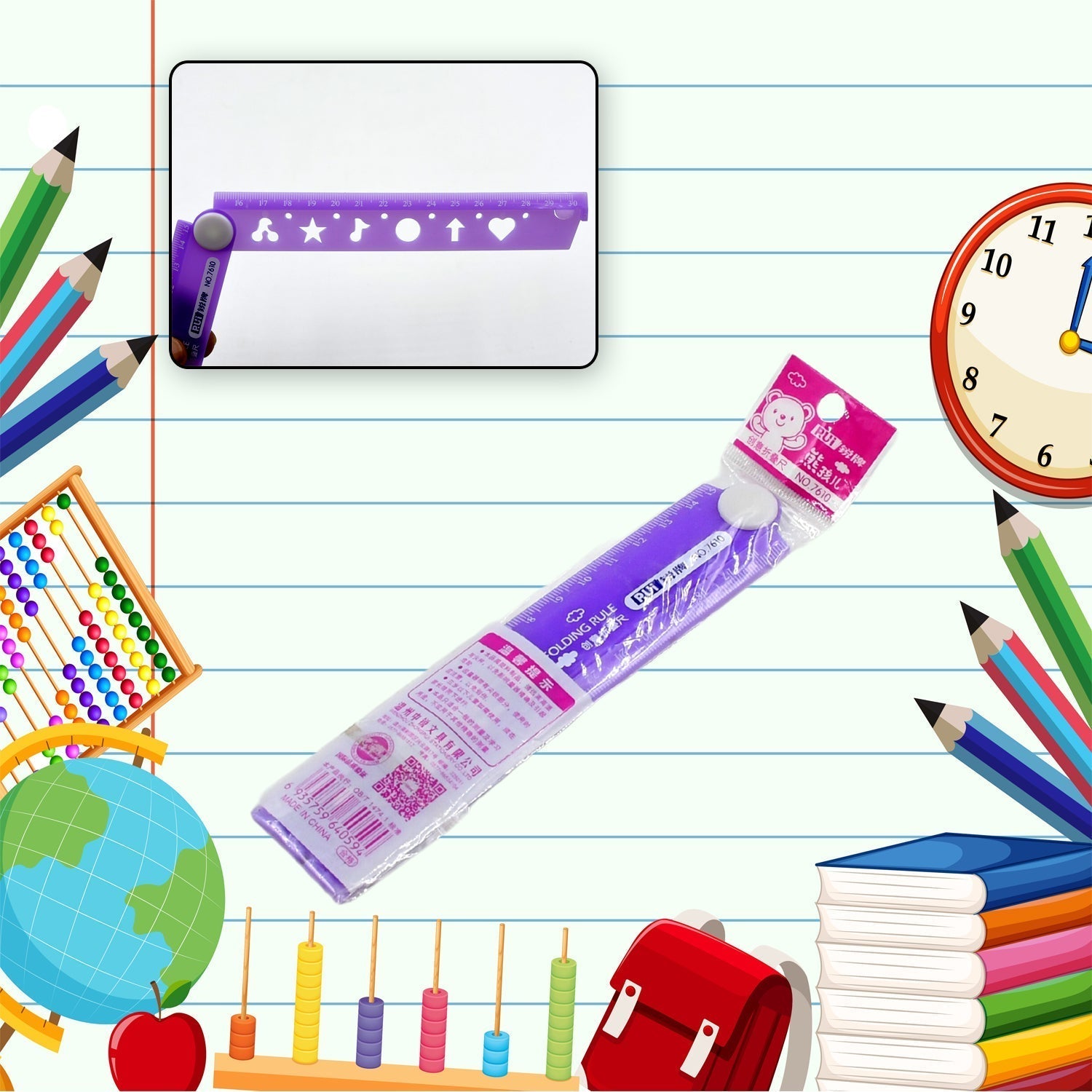 7926 Fold Up Plastic Ruler 17cm fold up for kids Stationery Products School Accessory's New Folded Scales Birthday Party Returns Gifts for Girls DeoDap 7926 Fold Up Plastic Ruler 17cm fold up for kids Stationery Products School Accessory's New Folded Scales Birthday Party Returns Gifts for Girls DeoDap
